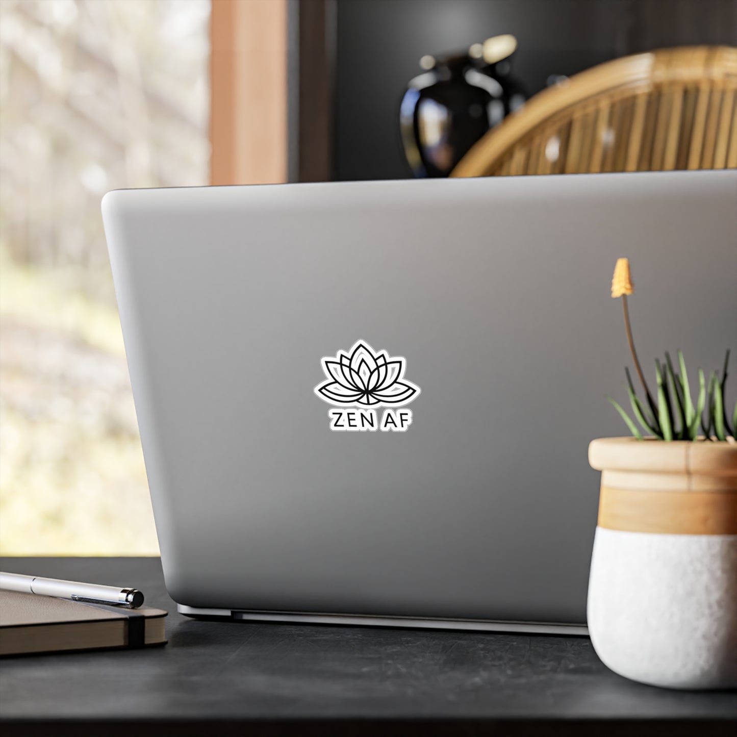 Zen AF Decal – Retro-Inspired Motivational Vinyl Sticker