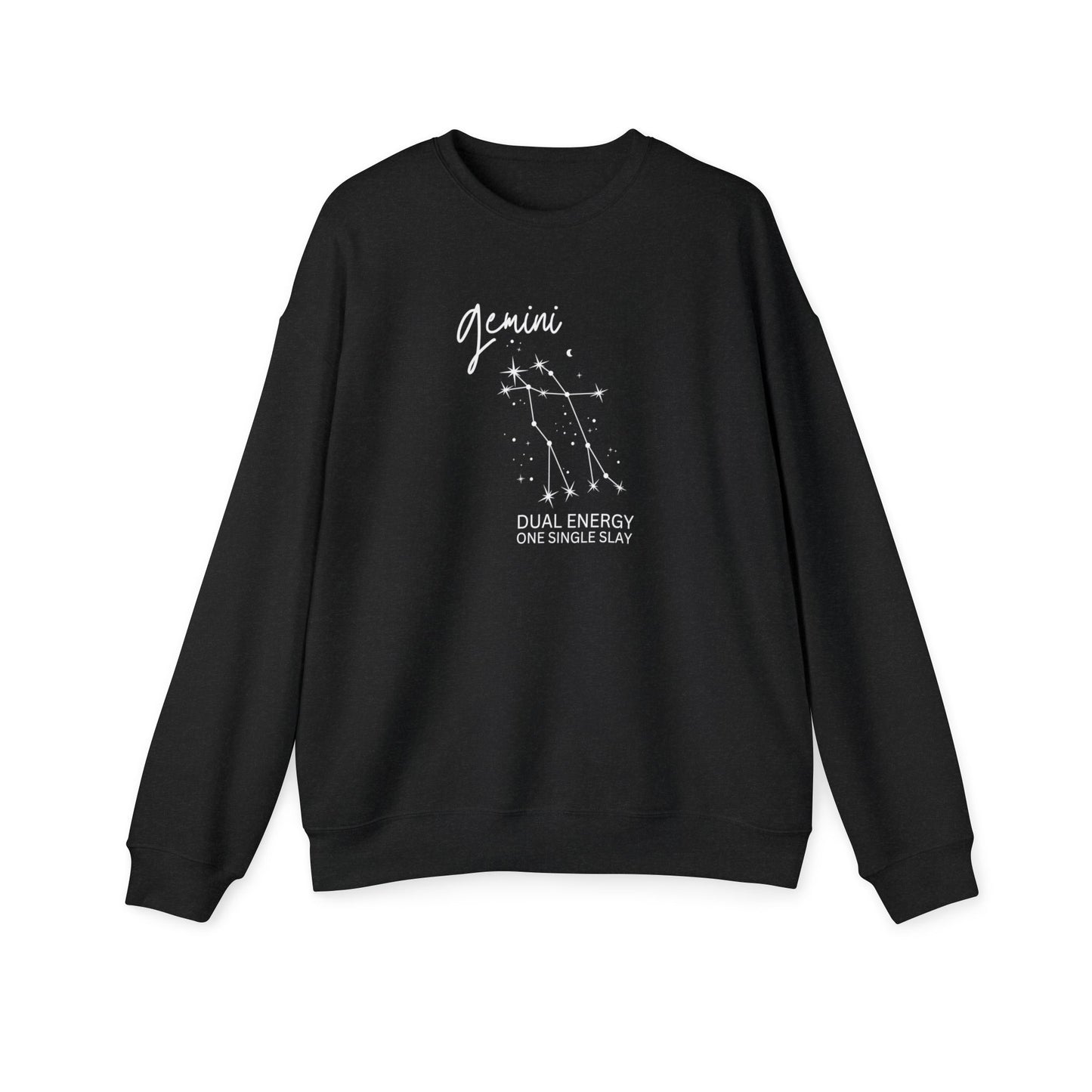 Cosmic Gemini Sweatshirt – Subtle Zodiac Style with Retro Flair