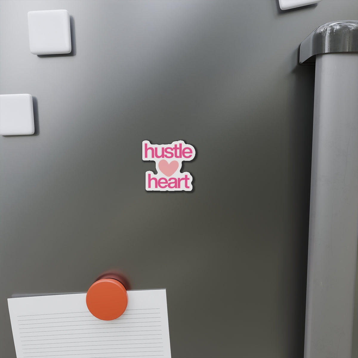 Heart & Hustle Sticker – Retro-Inspired Motivational Graphic