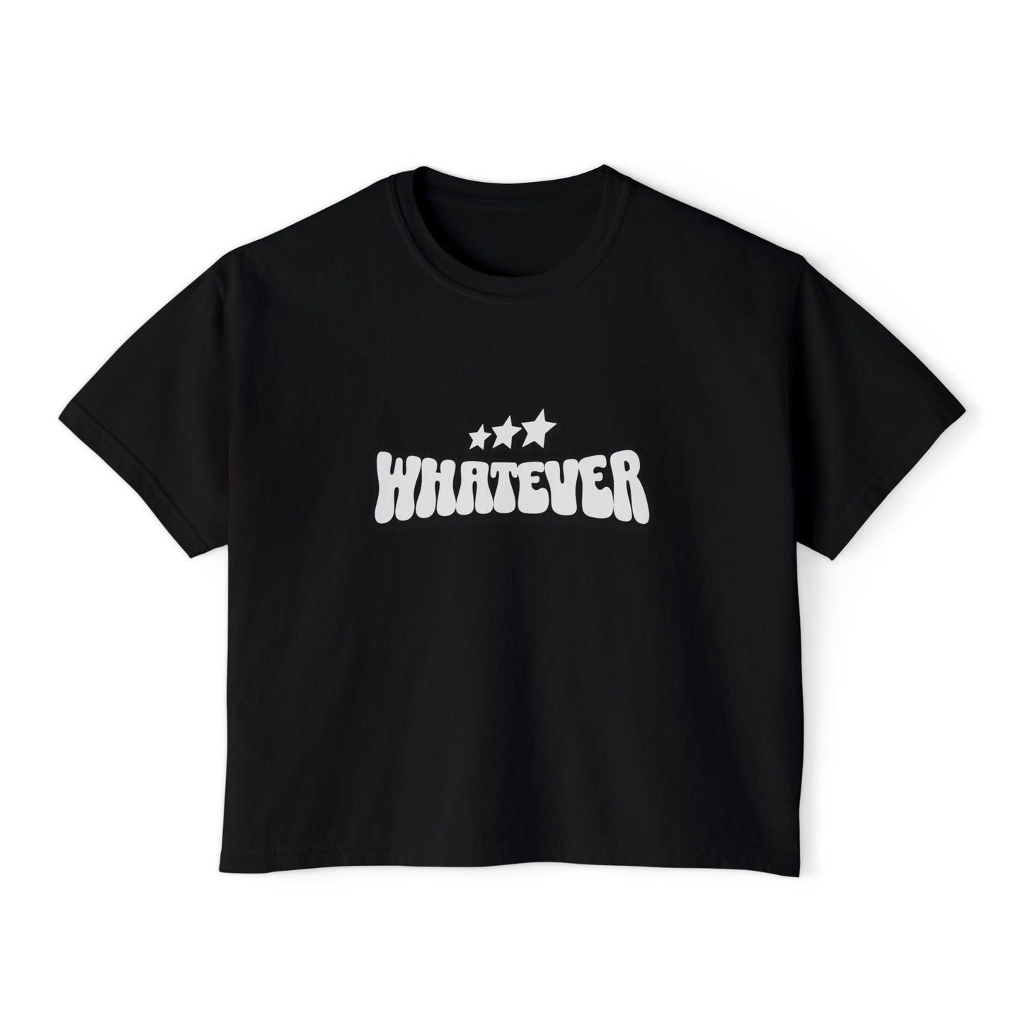 90's Inspired Whatever Women's Graphic Boxy Tee