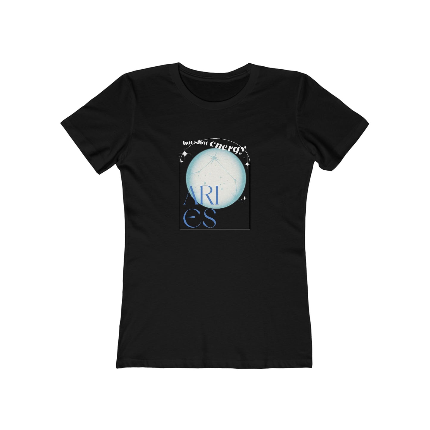 Aries Graphic Boyfriend Tee for Women - Hot Shot Energy