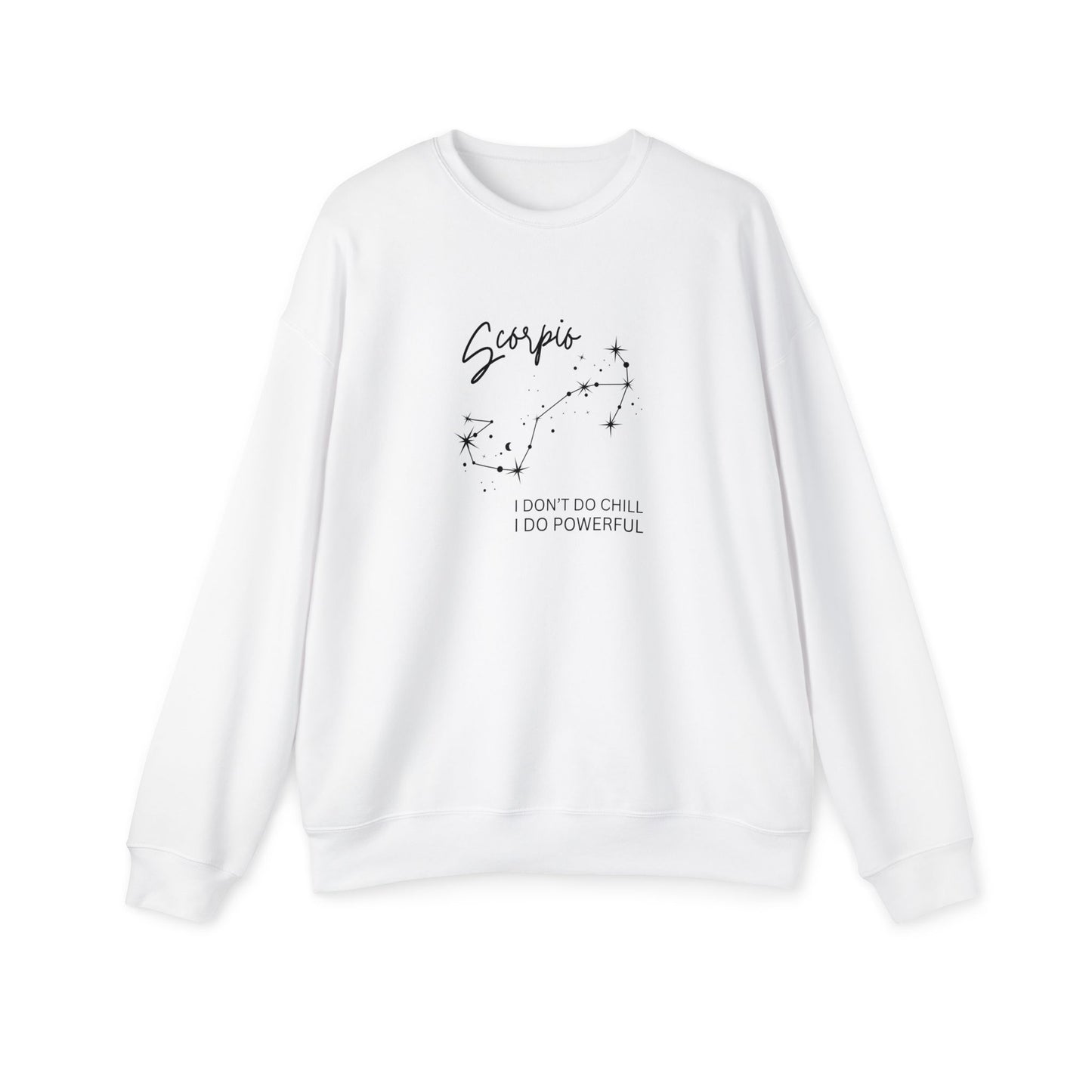 Cosmic Scorpio Sweatshirt – Subtle Zodiac Style with Retro Flair