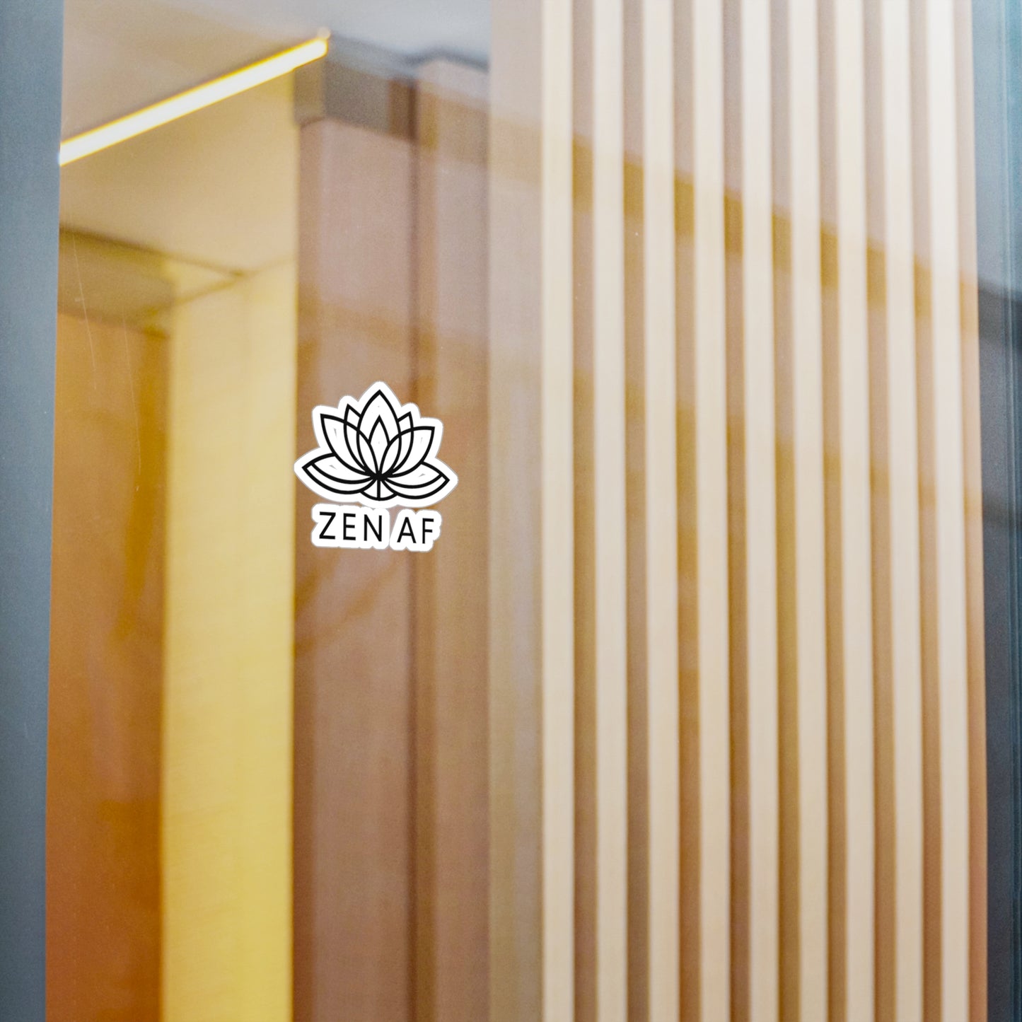 Zen AF Decal – Retro-Inspired Motivational Vinyl Sticker
