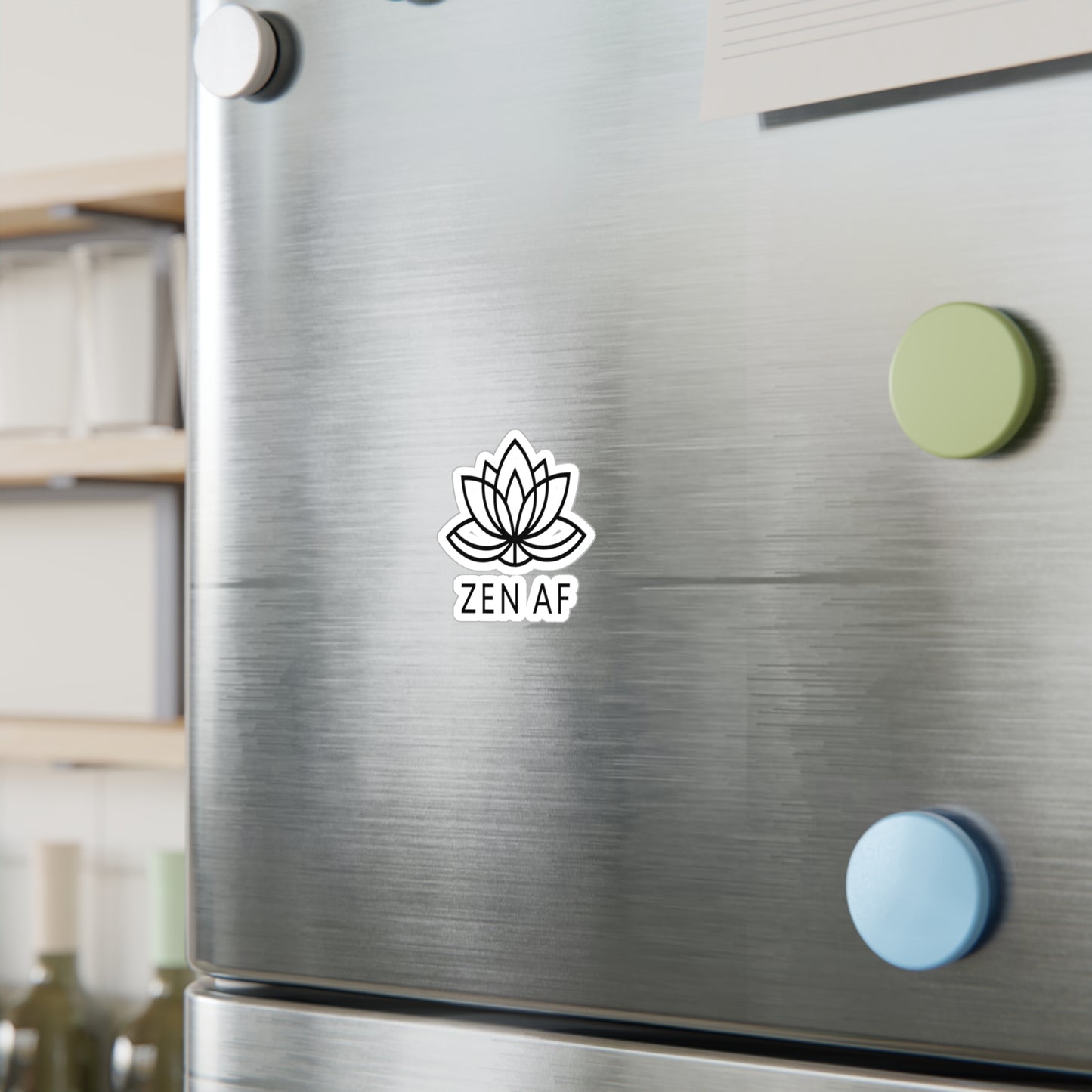 Zen AF Decal – Retro-Inspired Motivational Vinyl Sticker