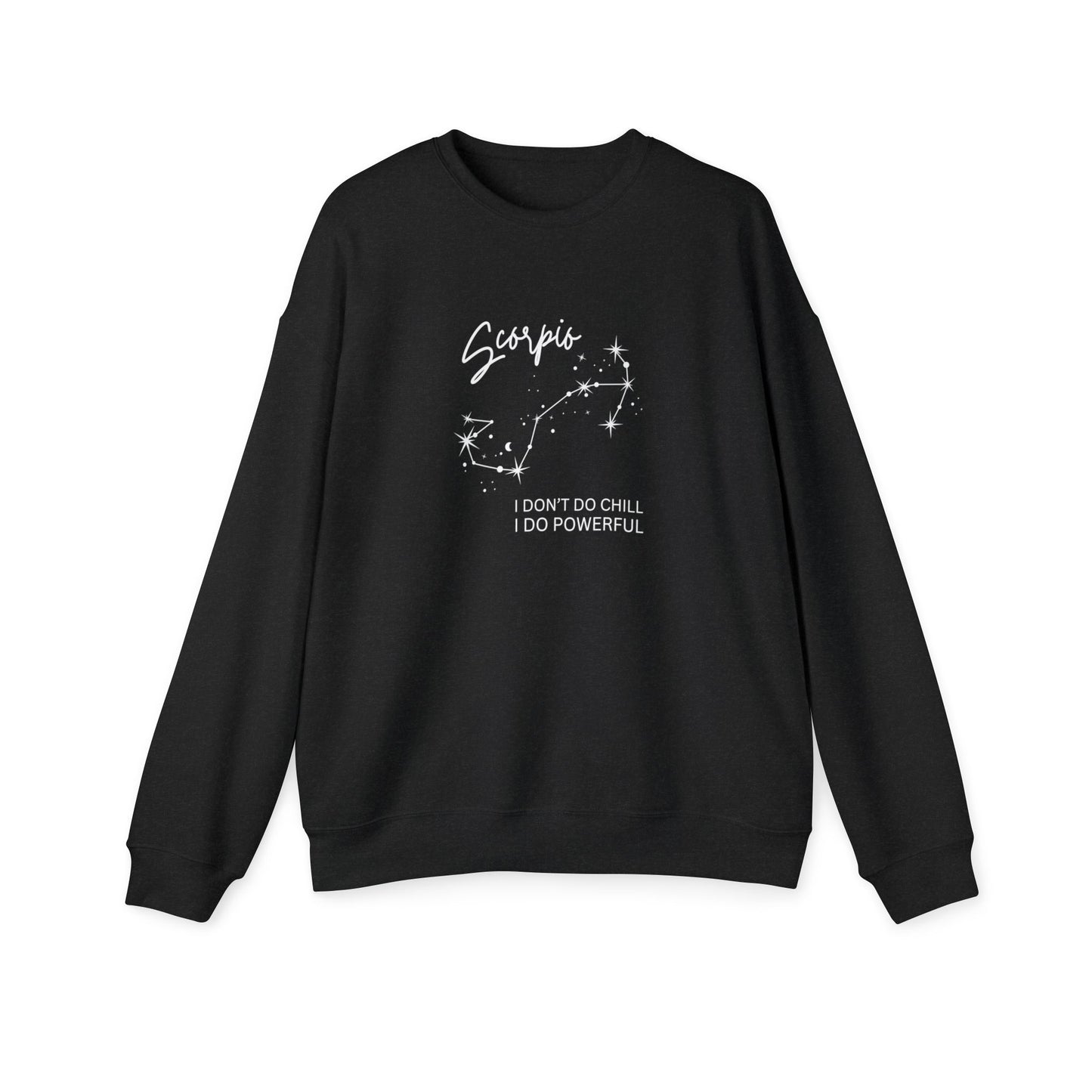 Cosmic Scorpio Sweatshirt – Subtle Zodiac Style with Retro Flair