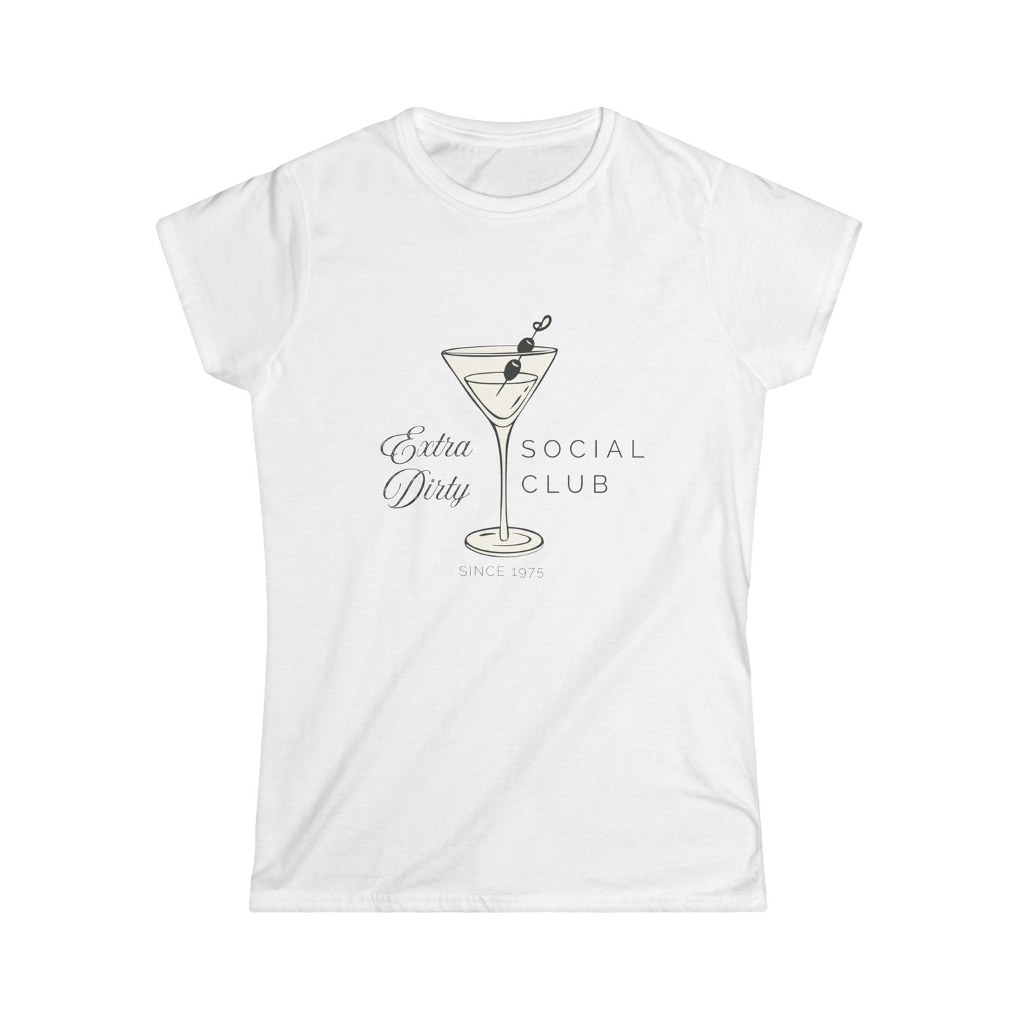 Extra Dirty Martini Social Club Women’s T-Shirt – Retro Vibes, Modern Sass