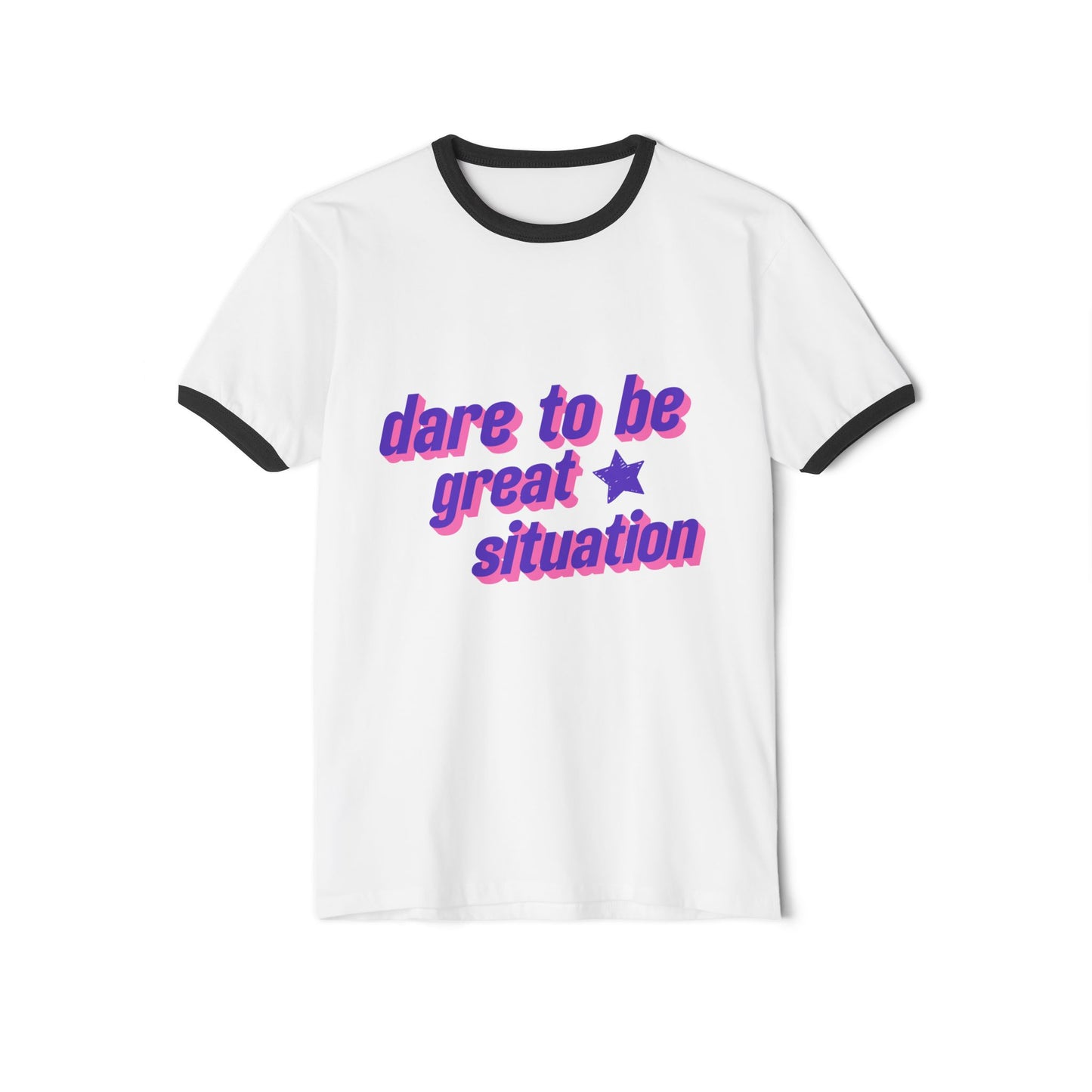 Dare to Be Great 90's inspired Ringer T-Shirt