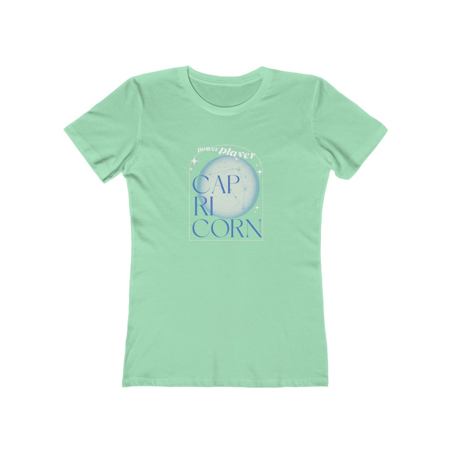Capricorn Zodiac Graphic Boyfriend Tee - Power Player