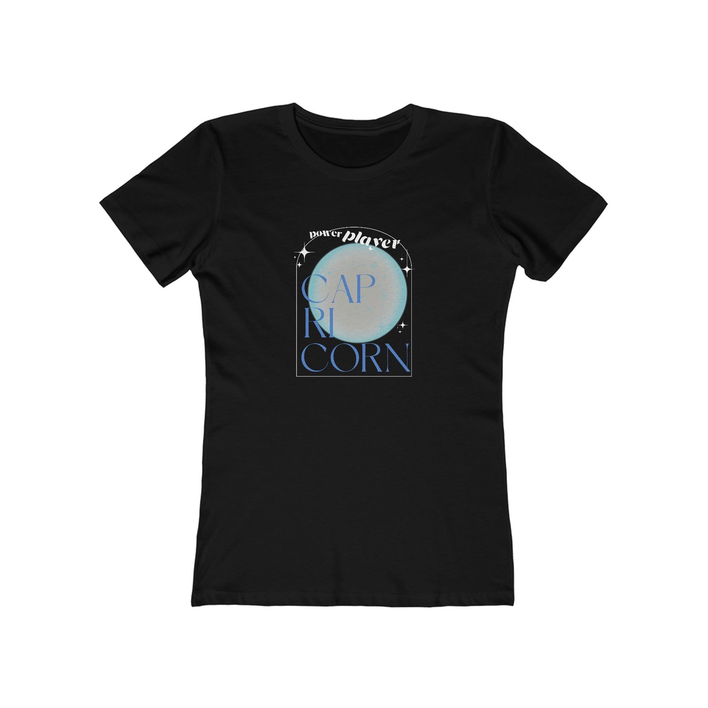 Capricorn Zodiac Graphic Boyfriend Tee - Power Player