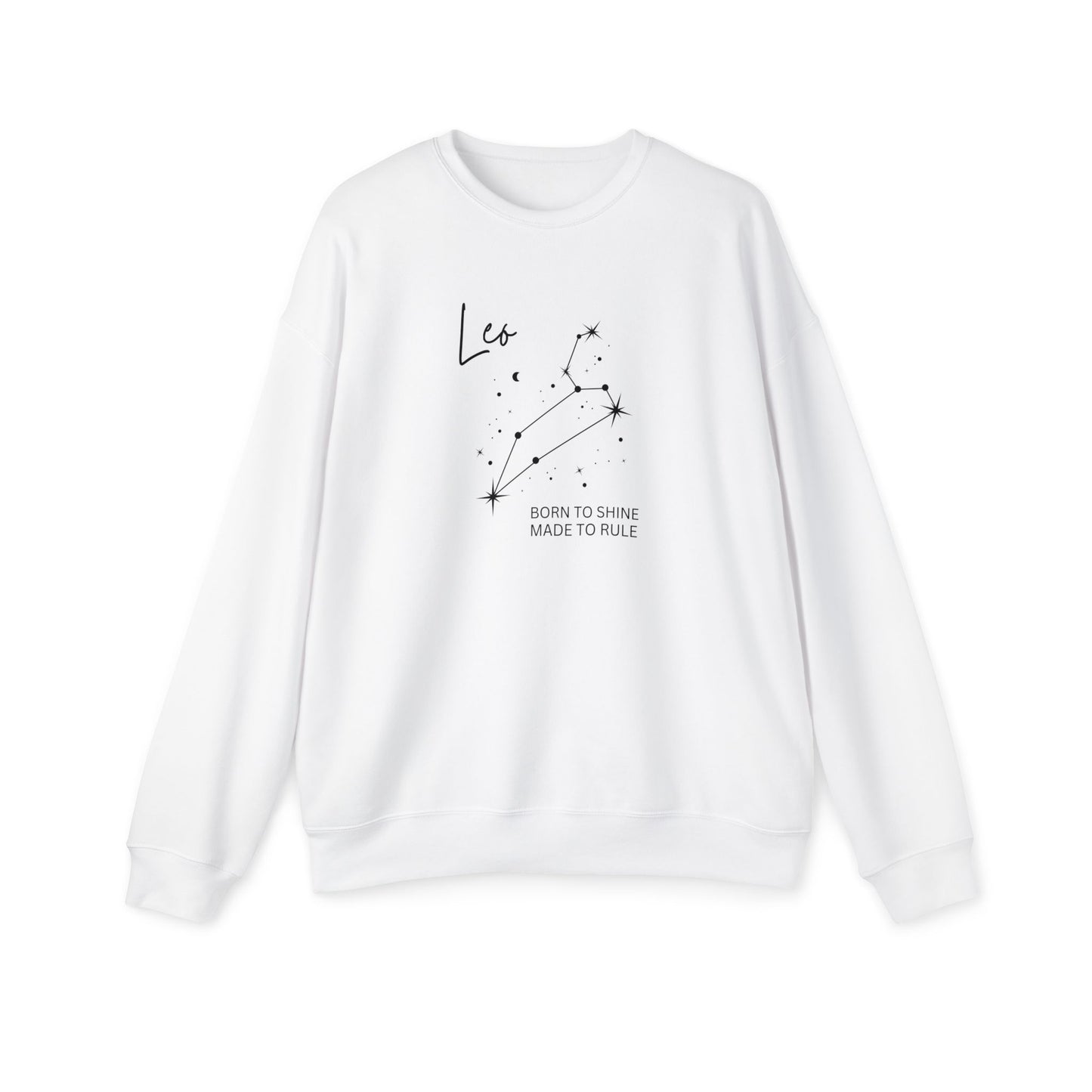 Cosmic Leo Sweatshirt – Subtle Zodiac Style with Retro Flair