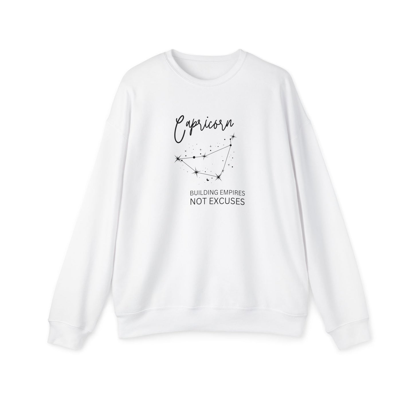 Cosmic Capricorn Sweatshirt – Subtle Zodiac Style with Retro Flair