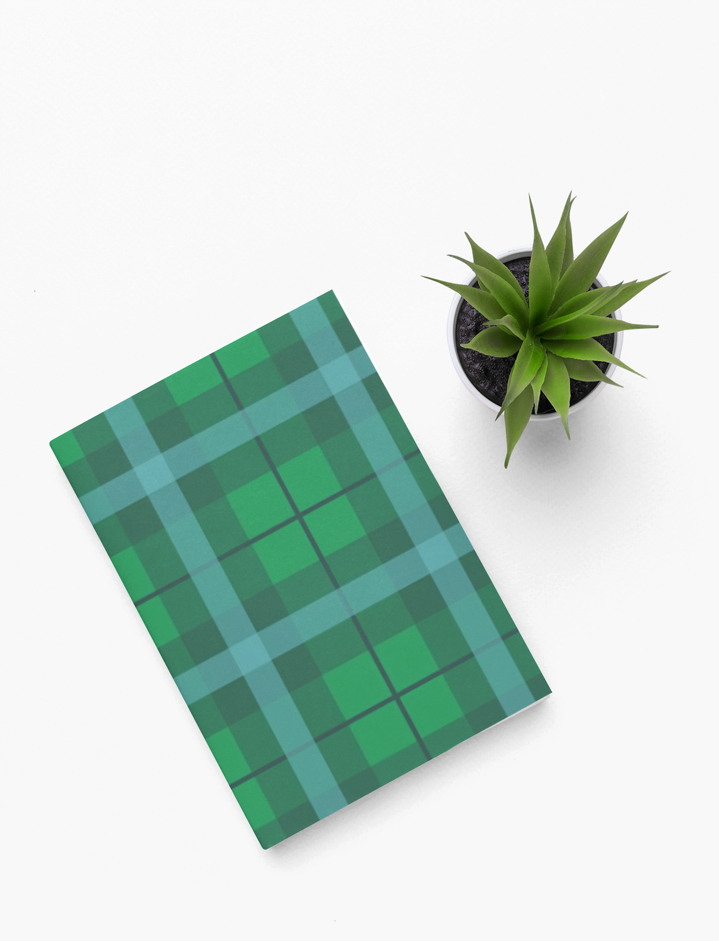 90's Grunge inspired Plaid Hardcover Journal